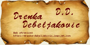 Drenka Debeljaković vizit kartica